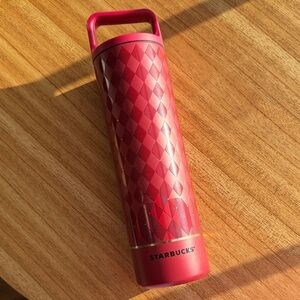 Starbucks Red Diamond Tumbler with Handle